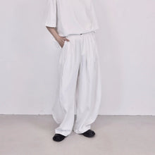 Load image into Gallery viewer, High-waisted Wide-leg Casual Curved Trousers
