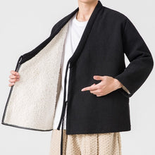 Load image into Gallery viewer, Thickened Diagonal-front Loose-fitting Belted Jacket
