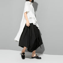 Load image into Gallery viewer, Women's Irregular Ruffle Mid-Length Shirt
