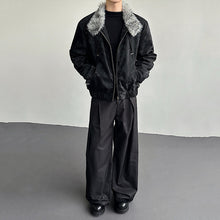 Load image into Gallery viewer, Python-textured Cotton Leather Jacket
