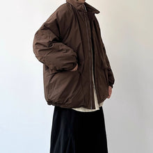 Load image into Gallery viewer, Japanese Retro Stand-collar Loose Cotton Coat
