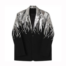 Load image into Gallery viewer, Casual Lapel Embroidered Sequined Loose Blazer
