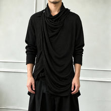 Load image into Gallery viewer, Retro Textured Knit Irregular Shawl Cardigan
