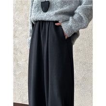 Load image into Gallery viewer, High-waisted Elasticated Casual Straight Trousers

