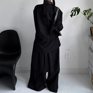 Rivet Loose Casual Padded Shoulder Shirt