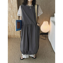 Load image into Gallery viewer, Women's Japanese Loose Crew Neck Sleeveless Balloon Dress
