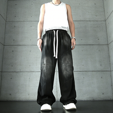 Load image into Gallery viewer, Retro Straight Wide-leg Jeans
