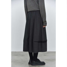 Load image into Gallery viewer, Color-blocked Wool Casual Tulip Skirt
