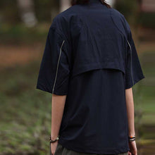 Load image into Gallery viewer, Half-zip Quick-drying Casual T-shirt
