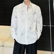 Load image into Gallery viewer, Starry Sky Print Loose-Fit Shirt
