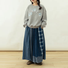 Load image into Gallery viewer, Patchwork Drawstring Baggy Jeans

