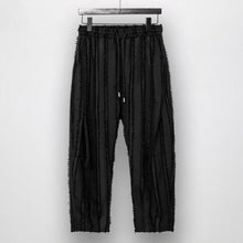 Load image into Gallery viewer, Striped Fringed Casual Pants
