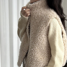 Load image into Gallery viewer, Sleeveless Faux Lamb Wool Vest
