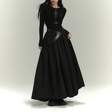 Load image into Gallery viewer, Long Sleeve Black Halloween Dress
