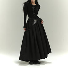 Load image into Gallery viewer, Long Sleeve Black Halloween Dress
