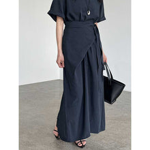 Load image into Gallery viewer, Cross-strap Short-sleeved Fitted Waist Dress
