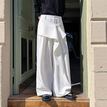 Load image into Gallery viewer, Retro Ribbon Casual Wide-leg Irregular Trousers
