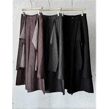 Load image into Gallery viewer, Irregular Slanted Placket Shirt and Trousers Two-piece set

