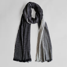 Load image into Gallery viewer, Soft Cotton Linen Vintage Raw Edge Shawl
