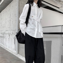 Load image into Gallery viewer, Loose Asymmetrical Button Shirt
