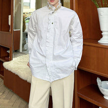 Load image into Gallery viewer, French Diamond Sequin Ruffle Patchwork Shirt
