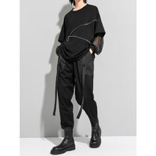 Load image into Gallery viewer, Women's Zipper Detail Mesh Paneled Sun Protection Loose Top
