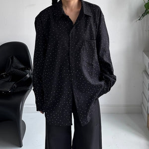 Heavy Diamond Craft Loose Casual Shirt