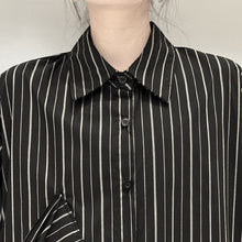 Load image into Gallery viewer, Striped Loose POLO Collar Shirt
