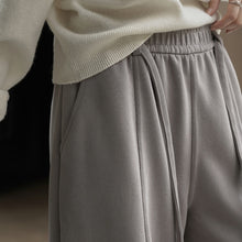 Load image into Gallery viewer, Casual Curved Elastic Waist Loose Wide-leg Pants
