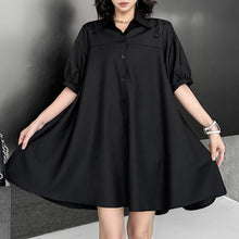 Load image into Gallery viewer, Loose Backless Embroidered Butterfly Shirt Dress
