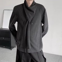Load image into Gallery viewer, French Retro Scarf Casual Shirt
