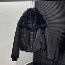 Load image into Gallery viewer, American Warm Large Fur Collar Coat
