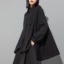 Load image into Gallery viewer, Casual Slit Cape Shirt
