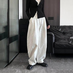 Loose Floor-length Straight Pants