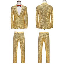 Load image into Gallery viewer, Sequined Suit Set Stage Performance Party Tuxedo
