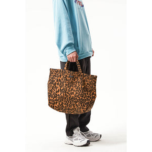 Vintage Leopard Print Large Capacity Shoulder Bag