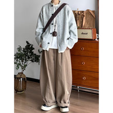 Load image into Gallery viewer, Japanese Loose-fitting Textured Wide-leg Pants
