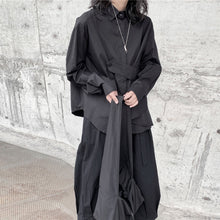 Load image into Gallery viewer, Loose Asymmetrical Button Shirt
