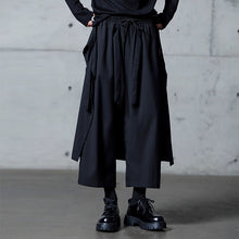 Load image into Gallery viewer, Ribbon Loose Wide-leg Cropped Culottes
