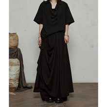 Load image into Gallery viewer, Double-layer Irregular Pleated Retro Skirt Pants
