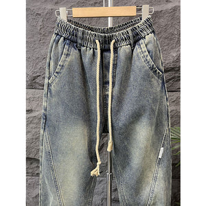 Vintage Washed Straight-leg Jeans