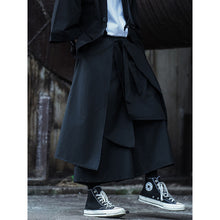 Load image into Gallery viewer, Dark Wide Leg Ninja Retro Culottes
