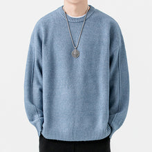 Load image into Gallery viewer, Japanese Lazy Loose Crew Neck Sweater
