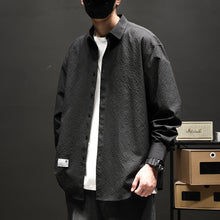 Load image into Gallery viewer, Loose Square Collar Solid Color Large Size Business Shirt
