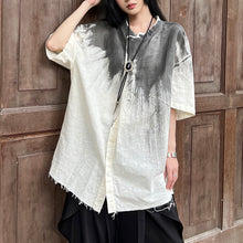 Load image into Gallery viewer, Tie-dye Irregular Short-sleeved Shirt
