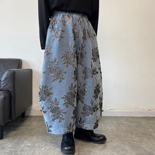 Load image into Gallery viewer, Retro Embroidered Thickened Loose Wide Leg Pants
