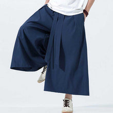 Load image into Gallery viewer, Retro Ice Silk Wide-Leg Skirt Pants
