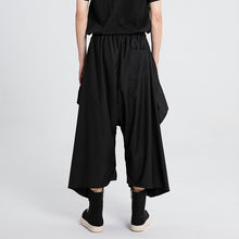 Load image into Gallery viewer, Black Irregular Casual Wide-leg Pants
