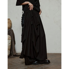 Load image into Gallery viewer, Double-layer Irregular Pleated Retro Skirt Pants
