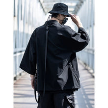 Load image into Gallery viewer, Three-quarter Sleeves Taoist Robe Techwear Cardigan
